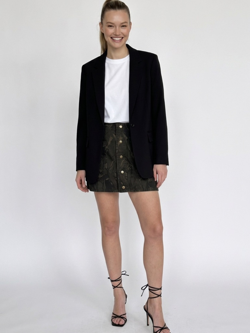 YSL Skirt Camouflage